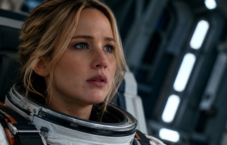 Jennifer Lawrence in Space for Zach Creggers The Flood