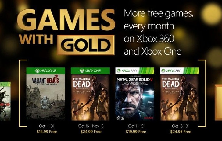 Games With Gold i giochi di ottobre