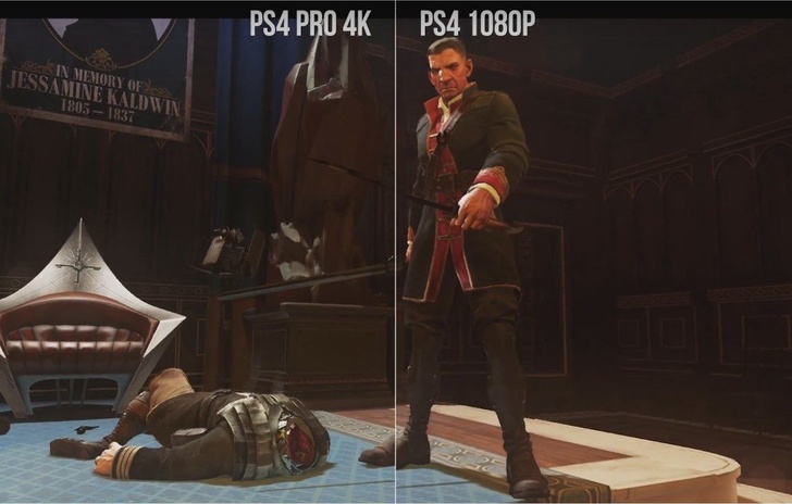 Comparazioni PS4Pro Uncharted 4 Battlefield 1 Dishonored 2