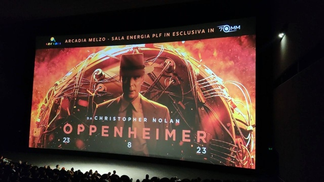 Oppenheimer 70mm e Arcadia Cinema Esperienza multisensoriale