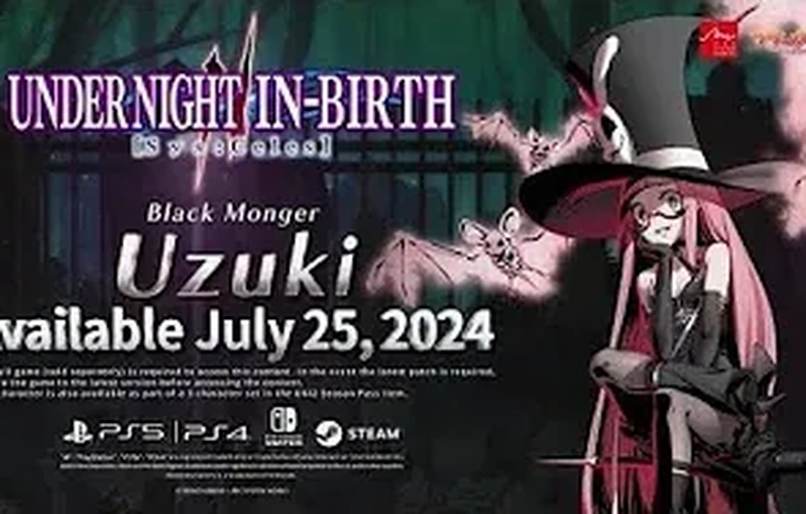 Under Night InBirth II SysCeles il DLC con Uzuki uscirà il 25 luglio