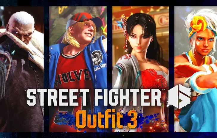 Street Fighter 6 nuovi costumi per M Bison Terry Mai ed Elena