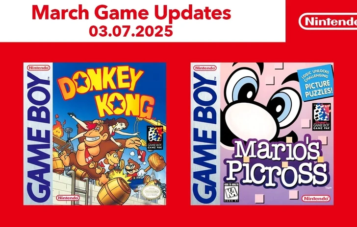 Donkey Kong e Marios Picross sono i nuovi giochi per Nintendo Switch Online
