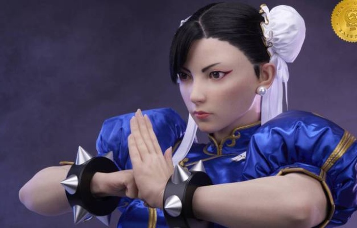 Un Busto di ChunLi a grandezza naturale