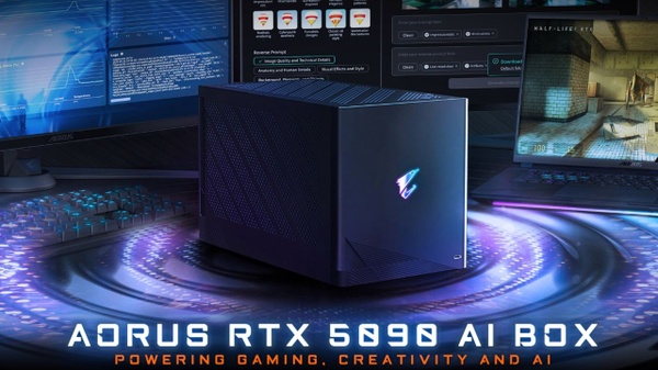 Gigabyte Aorus RTX 5090 AI Box - Rivoluzione gaming portatile