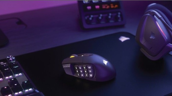 Corsair ed Elgato per il gaming: mouse Scimitar Elite Wireless SE