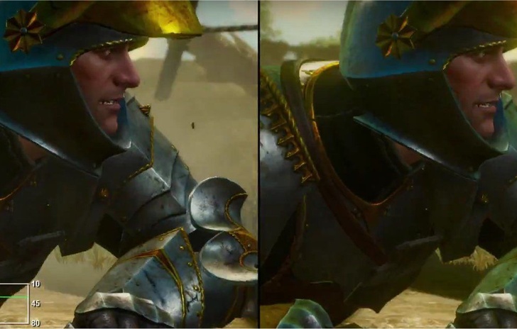Comparazione grafica per the Witcher III Blood  Wine