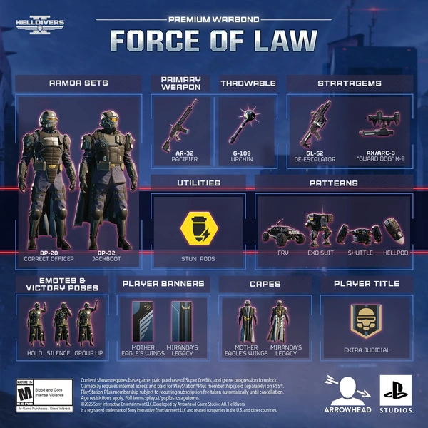 Helldivers 2, il 12 giugno uscirà il nuovo Titolo di guerra "Force of Law"