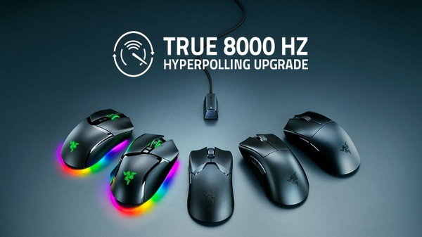 Razer gaming mouse: update del polling wireless a 8000 Hz