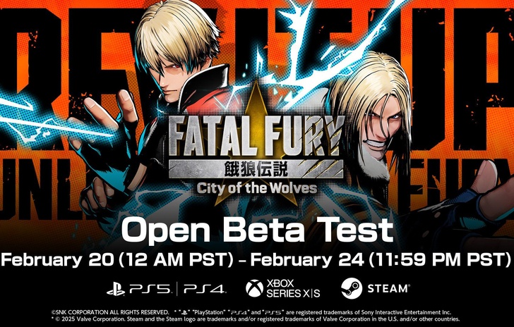 Fatal Fury City of the Wolves annunciata open beta dal 20 al 24 febbraio
