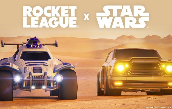 I droidi di Star Wars atterrano negli stadi di Rocket League