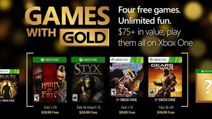 Annunciati i Games With Gold di febbraio
