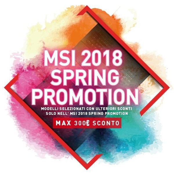 Sconti e omaggi per la nuova promozione MSI