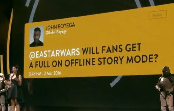 E3 2017 Star Wars Battlefront II sul palco EA