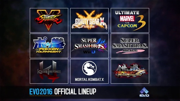 La Line-Up del torneo EVO 2016