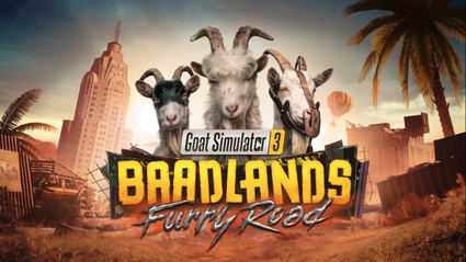 Goat Simulator 3, annunciato il DLC Baadlands: Furry Road