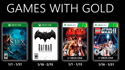 Ecco i Games With Gold di Gennaio