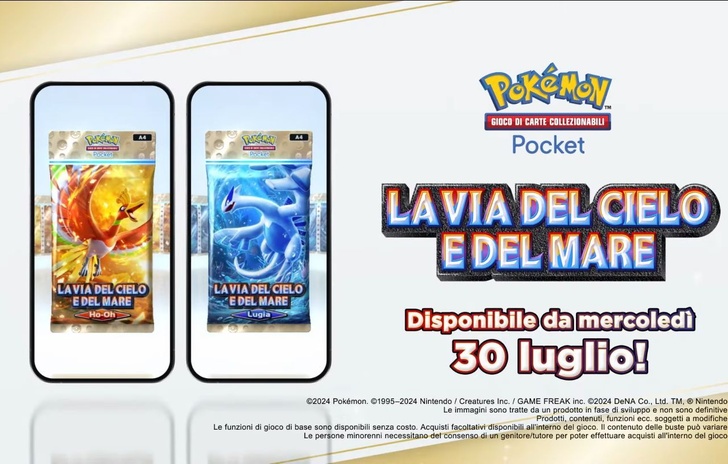 Pokémon GCC Pocket la Via del Cielo e del Mare disponibile oggi