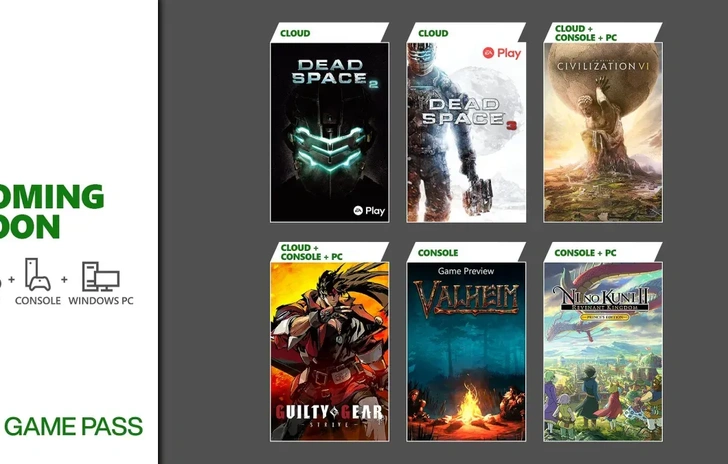 Game Pass altri titoli per marzo