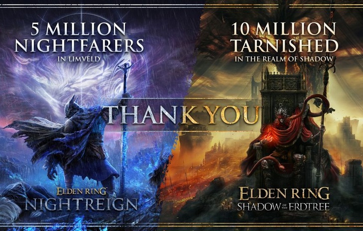 Elden Ring Shadow of the Erdtree a 10 milioni di copie vendute Nightreign a 5 milioni