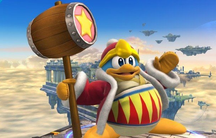 Re Dedede combatte in Super Smash Bros