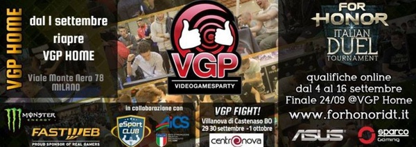 Partono le finalissime dei tornei VGP