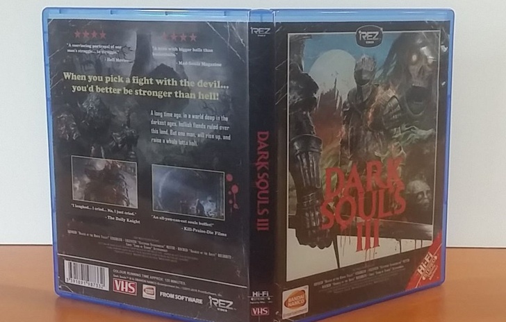 Una cover in stile VHS per Dark Souls III