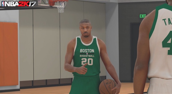Michael B. Jordan sara all'interno di NBA 2K17