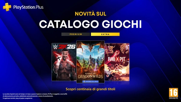 PlayStation Plus: i giochi Extra e Premium di settembre, con WWE 2K26