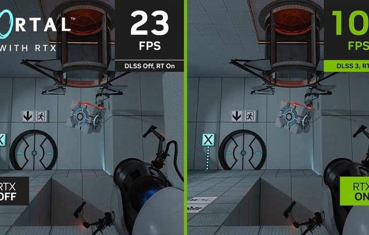 Portal with RTX ritarda un po e sembra pesantissimo