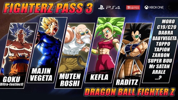 Bandai Namco Annuncia il FighterZ Pass 3