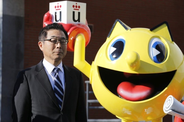 Una statua di Pac-Man all'universita di Madrid
