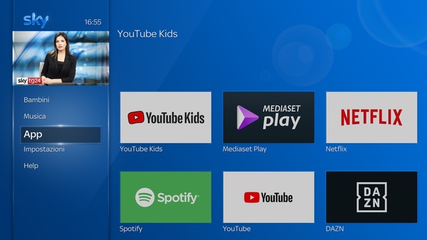 Youtube Kids arriva su Sky Q
