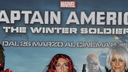Fan e Supereroi alla premiere di Capitan America: Il Soldato D'Inverno