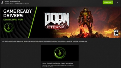 NVIDIA rilascia nuovi GeForce Driver per Doom
