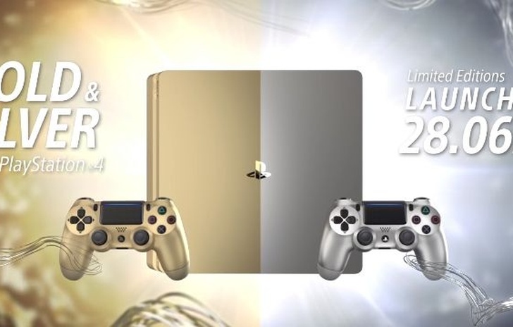 La PS4 si tinge ufficialmente doro e dargento
