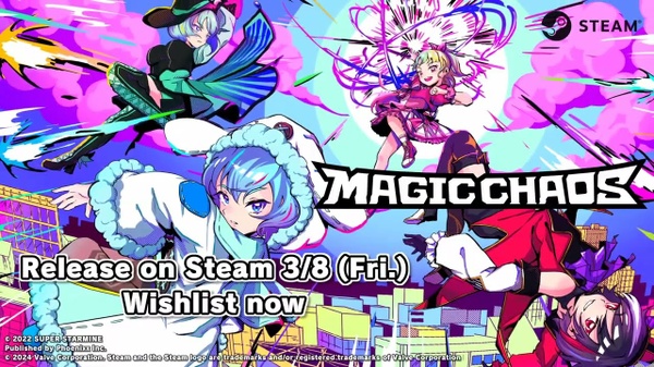 Magic Chaos, lo shmup festaiolo arriva su PC l'8 marzo