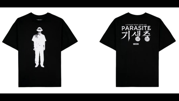 Parasite merchandise e il film di Bong Joon Ho con John Carpenter