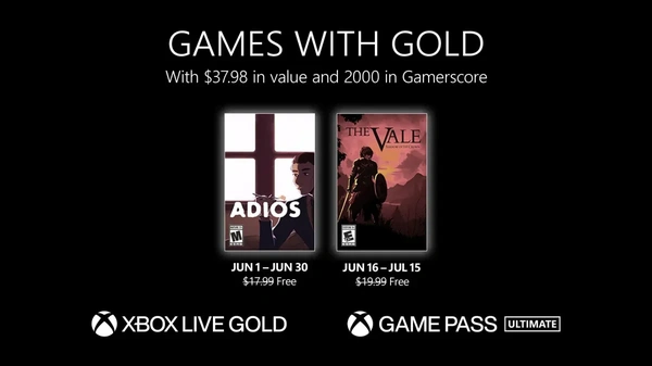 Games with Gold, i titoli di giugno