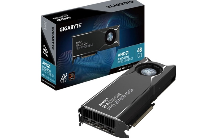 AMD Radeon PRO W7800 AI TOP 48G Gigabyte al top delle GPU