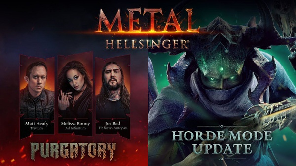 Metal: Hellsinger - trailer del DLC Purgatorio e la modalita Orda