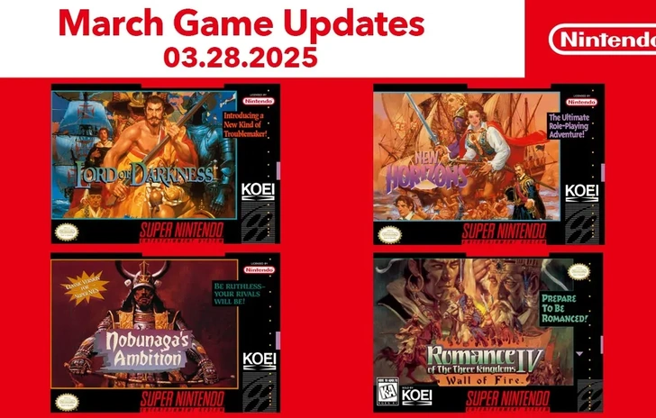 Nintendo Switch Online 4 strategici per SNES in arrivo il 28 marzo