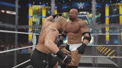 Brock vs. Goldberg Hell in a Cell