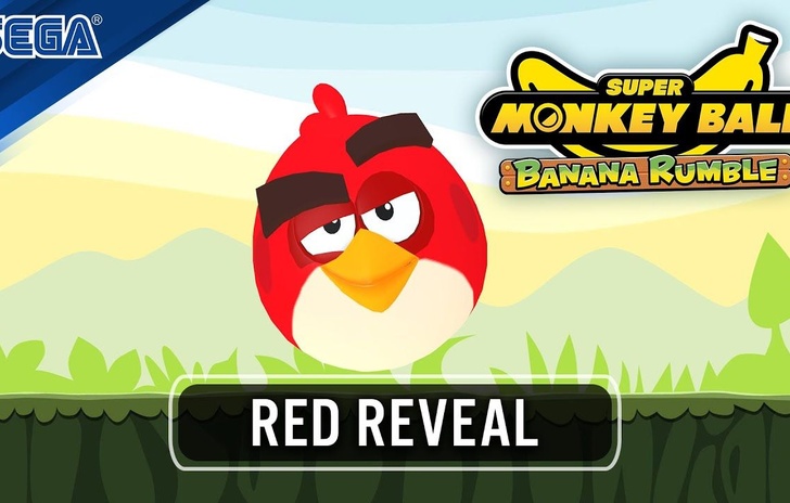 Super Monkey Ball Banana Rumble disponibile il DLC con Red di Angry Birds