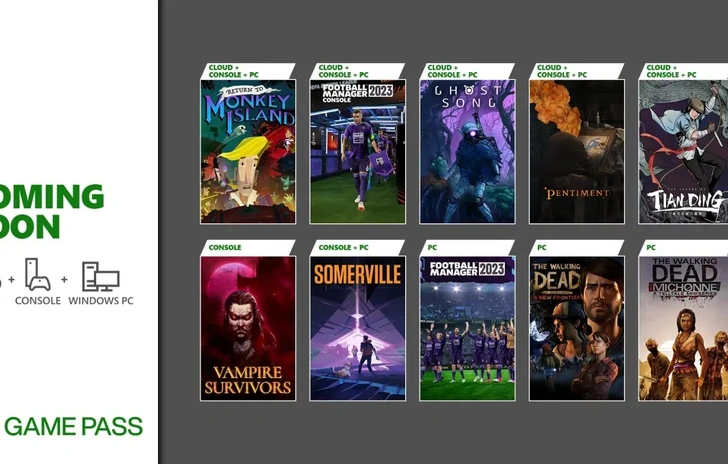 Game Pass i primi titoli di novembre