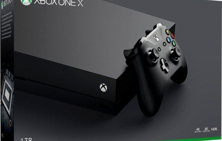Ecco la scatola della Xbox One X