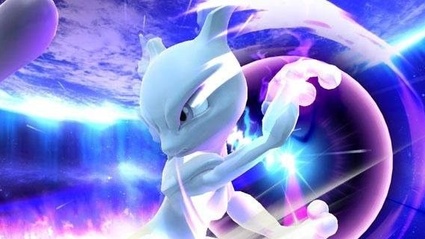 Mewtwo combatte su Super Smash Bros.