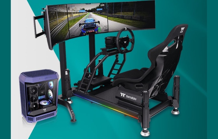 Thermaltake G6 Direct Drive Racing Wheel Sim racing al top