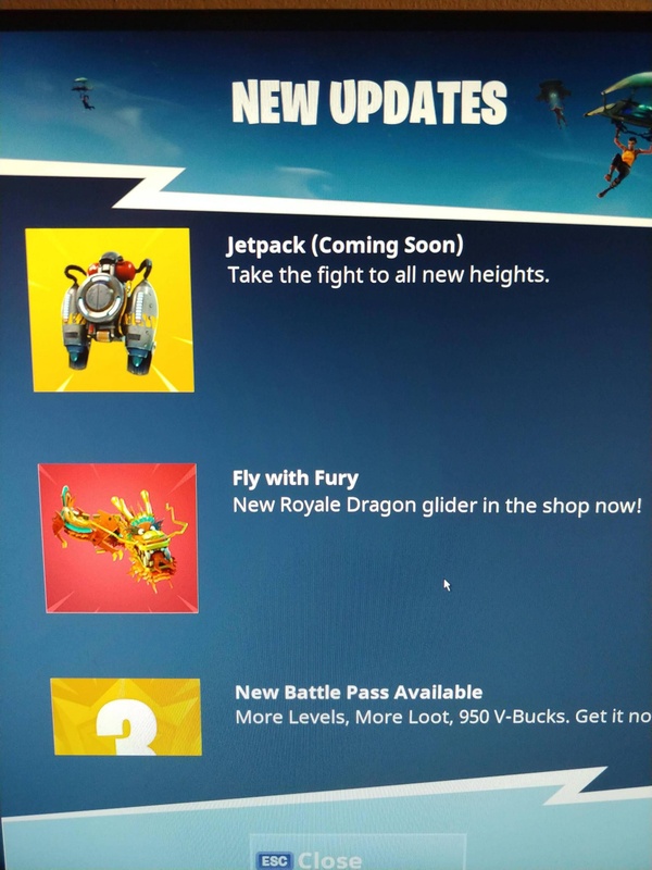 Presto i jetpack su Fortnite