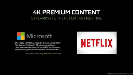 Netflix in 4K grazie all'NVIDIA GTX 10